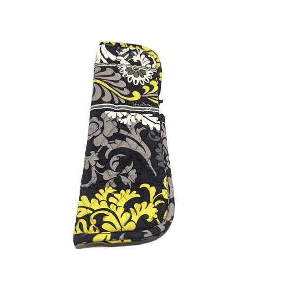 Vera Bradley  Straighten Up & Curl Flat Iron Curling Cover Floral Bursts Black - Picture 1 of 7